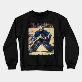 Felix Potvin, 1991 in Toronto Maple Leafs Crewneck Sweatshirt